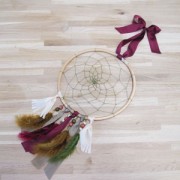 Cercle nu en métal pour attrape rêves suspension et abat-jour 20 cm Blanc x1