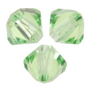 Toupies en cristal Swarovski 5328 3 mm - ReCreated Peridot x50