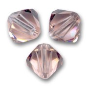 Toupies en cristal Swarovski 5328 4 mm Vintage Rose x50
