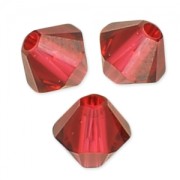 Toupies en cristal Swarovski 5328 4 mm Scarlet x50