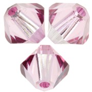 Toupies en cristal Swarovski 5328 4 mm - Dark Rose x50