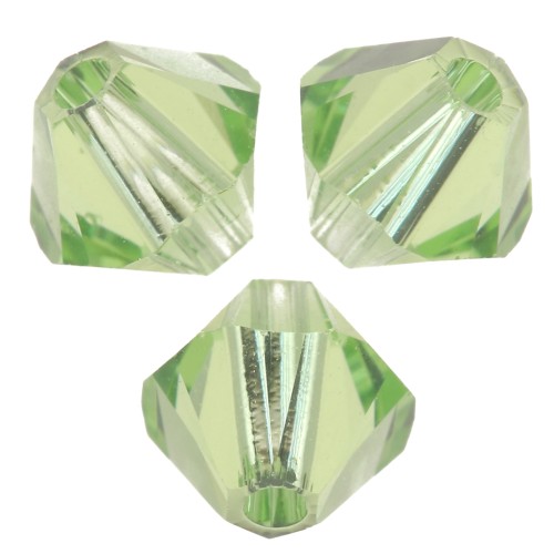 Toupies en cristal Swarovski 5328 4 mm - ReCreated Peridot x50
