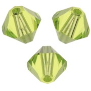 Toupies en cristal Swarovski 5328 5 mm - Citrus Green x20