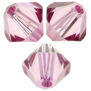Toupies en cristal Swarovski 5328 5 mm - Dark Rose x20