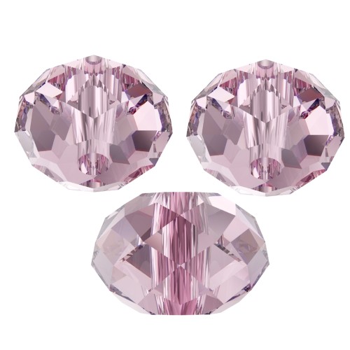 Ronde aplatie Swarovski 5040 6 mm Light Amethyst x1