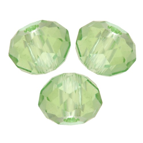 Ronde aplatie Swarovski 5040 6 mm - ReCreated Peridot x1