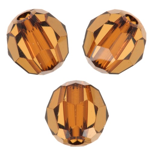 Perles rondes  Swarovski 5000 4 mm - Light Amber x20