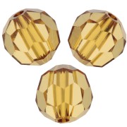 Perles rondes  Swarovski 5000 6 mm - Golden Topaz x6|raw }}