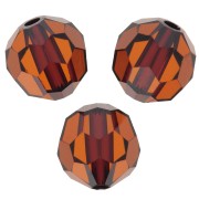 Perles rondes  Swarovski 5000 6 mm - Smoked Amber x6|raw }}