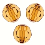 Perle ronde  Swarovski 5000 8 mm - Light Amber x1|raw }}