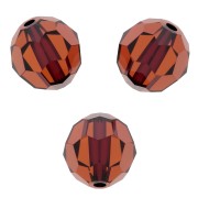 Perle ronde  Swarovski 5000 8 mm - Smoked Amber x1|raw }}
