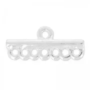 Embout 7 rangs 26.5x12 mm argenté x1