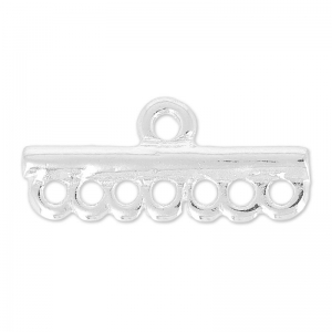 Embout 7 rangs 26.5x12 mm argenté x1