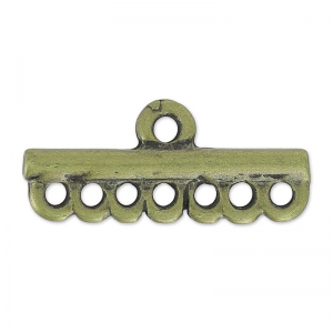 Embout 7 rangs 26.5x12 mm bronze x1