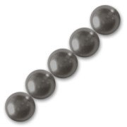 Perles nacrées Swarovski 5810 4 mm Dark Grey Pearl x20
