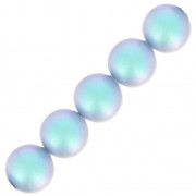 Perles nacrées Swarovski 5810 4 mm Iridescent Light Blue Pearl x20