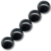 Perles nacrées Swarovski 5810 8 mm Mystic Black Pearl x5