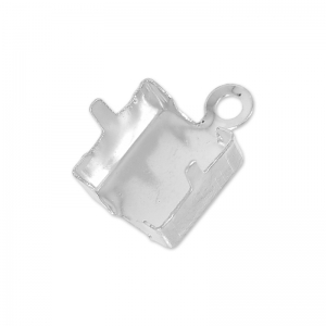 Embout pour chaîne strass 6 mm rhodié x 1