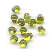 Mini-gouttes Miyuki 3.4 mm DPF45 - Lime Green Bronze Lined x8g