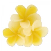 Cabochon fleur en résine 22 mm Jaune x1|raw }}