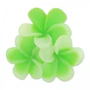 Cabochon fleur en résine 22 mm Vert Pomme x1