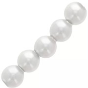 Perles nacrées Swarovski 5810 12 mm - Crystal Moonlight Pearl x4