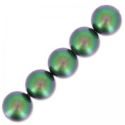 Perles nacrées Swarovski 5810 3 mm Scarabaeus Green Pearl x20