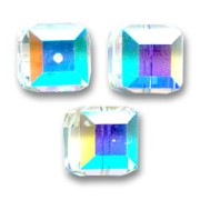 Cubes Swarovski 5601 4 mm Crystal AB x8|raw }}