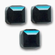 Cube Swarovski 5601 6 mm Jet x1|raw }}