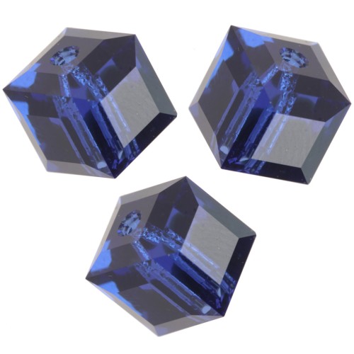 Cubes Swarovski 5601 8 mm - ReCreated Dark Sapphire x1