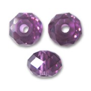Ronde aplatie Swarovski 5040 8 mm Amethyst  x1|raw }}
