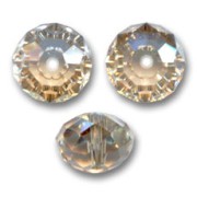 Ronde aplatie Swarovski 5040 8 mm Crystal Golden Shadow x1|raw }}