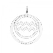Pendentif signe astrologique Verseau - 18.5 mm en Argent 925 x1|raw }}