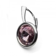 Serti pendentif pour cabochons PureCrystal 1122 10 mm en Argent 925 doré à l'or fin x1