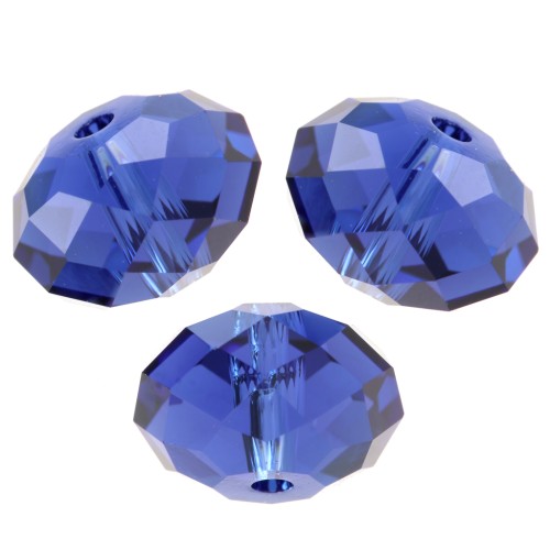 Ronde aplatie Swarovski 5040 8 mm - ReCreated Dark Sapphire x1