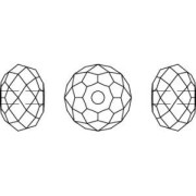 Ronde aplatie Swarovski 5041/A 18 mm Mosaic Sand Opal x1