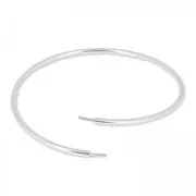 Bracelet flexible 22,5 cm pour semi-percées en Argent 925 x1