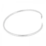 Bracelet flexible 22,5 cm pour semi-percées en Argent 925 x1