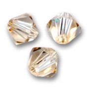 Toupies en cristal Swarovski - 5328 2,5 mm Crystal Golden Shadow x50