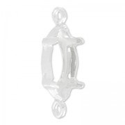 Serti intercalaire navette 15x7 mm en Argent 925 x1|raw }}