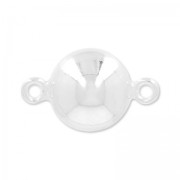 Intercalaire boule ronde 2 anneaux 13x8 mm en Argent 925 x1