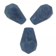 Perles Gouttes facettées en jade teinté 12x8 mm Bleu Marine x4|raw }}