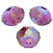 Perles rondes aplaties Swarovski 5040 4 mm - Amethyst Shimmer 2X x20
