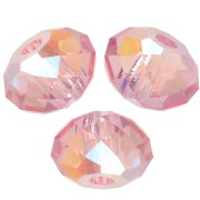 Perles rondes aplaties Swarovski 5040 4 mm - Light Rose Shimmer 2X x20