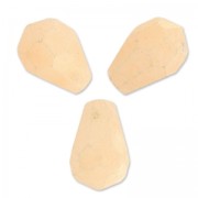 Perles Gouttes facettées en jade teinté 12x8 mm Light Peach x4|raw }}