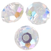 Perles rondes aplaties Swarovski 5040 4 mm - Crystal Shimmer 2X x20|raw }}