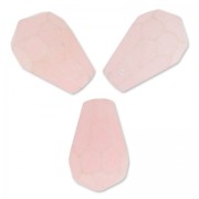 Perles Gouttes facettées en jade teinté 12x8 mm Light Rose x4|raw }}