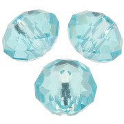 Perles rondes aplaties Swarovski 5040 4 mm - Light turquoise x20