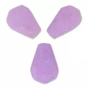 Perles Gouttes facettées en jade teinté 12x8 mm Violet x4