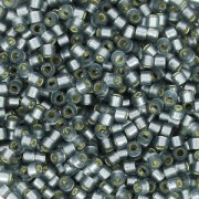 Miyuki Delica 11/0 DB0697 - Dyed Semi Mat Silver Lined Gray x8g